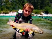 Soca Marble trout Slovenia